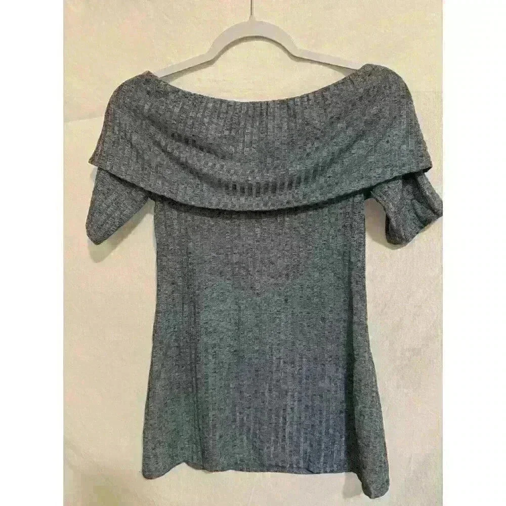 Juicy Couture One-Shoulder Ruffle Top Cornflower Blue Women's Sz Medium